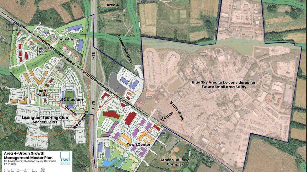 The Blue Sky area near Interstate 75 is part of the proposed 2,800 acres that will be added to Lexington’s growth boundary in coming years.