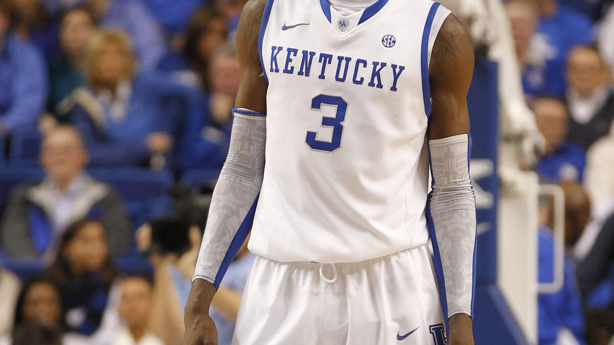 Kentucky forward Nerlens Noel was all smiles after a dunk and a Kentucky run against Tennessee on Tuesday. Noel finished with 12 points and nine rebounds, and Kentucky won, 75-65.  Photo by Mark Cornelison | Staff 