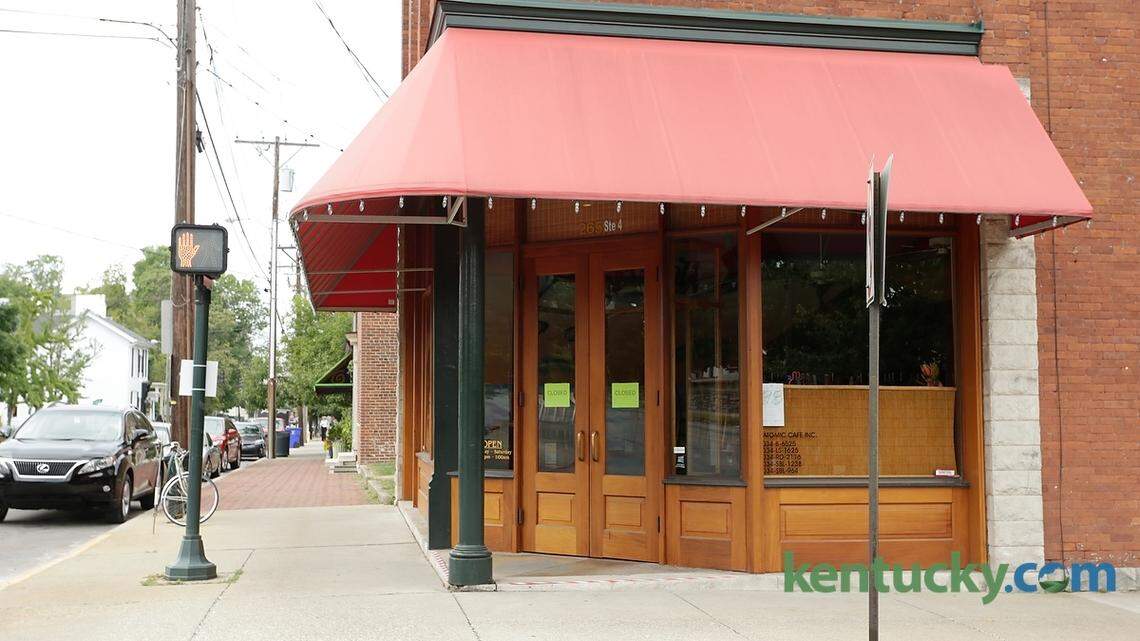Closed signs have been posted at Atomic Café's front entrance.