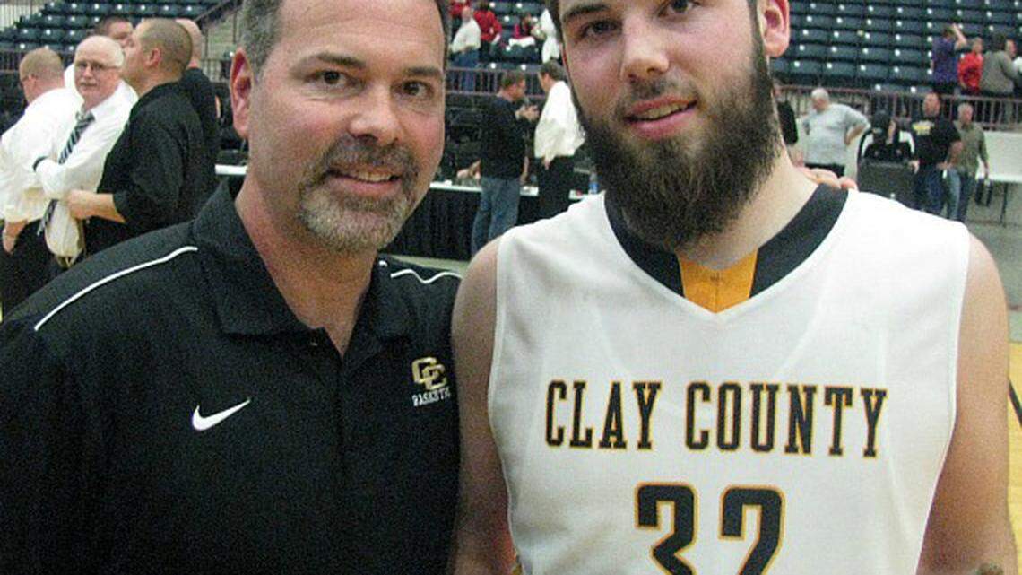 Clay County's Trey Farmer, right, and his father Richie. Photo by Mike Fields/Herald-Leader