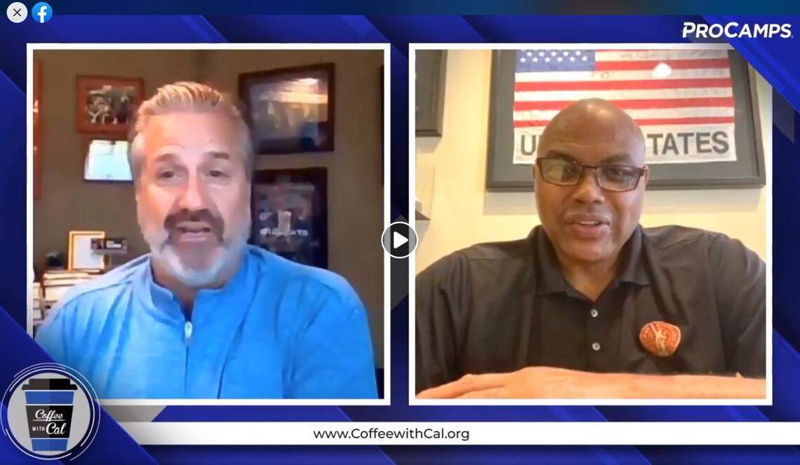John Calipari and Charles Barkley reminisced about Michael Jordan during Monday morning’s “Coffee with Cal” show on Facebook Live to benefit COVID-19 relief efforts.