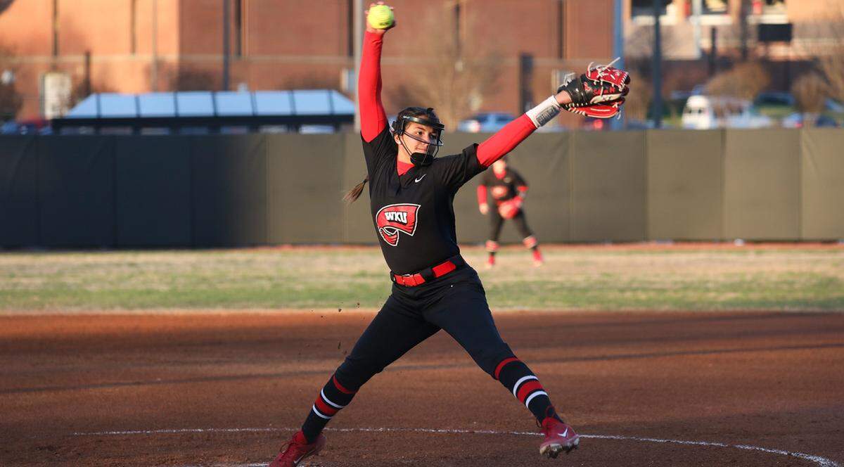 Kennedy Sullivan gave up the fewest hits (44) and had the second-fewest earned runs (24) among WKU softball pitchers last season.