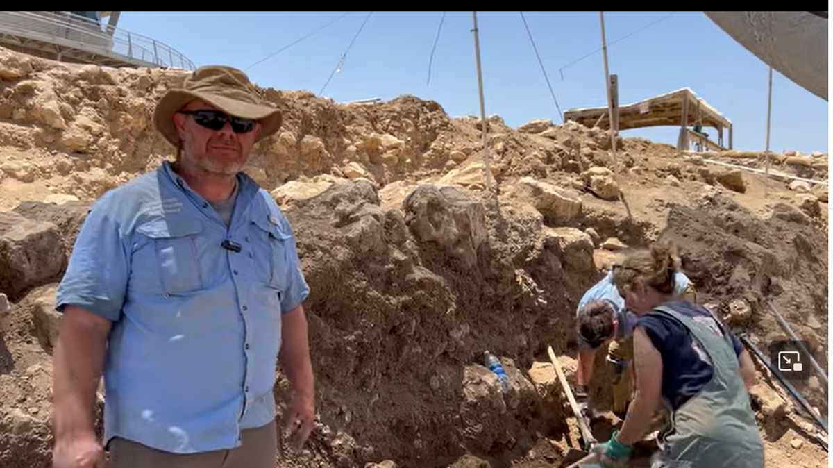 Tommy Chamberlin took part in an archaeological dig at Tel Shiloh, an ancient city in Israel.