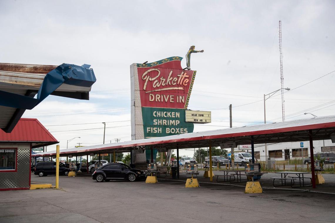 The Parkette Drive-In on its last day open for business, Tuesday, June 28, 2022.