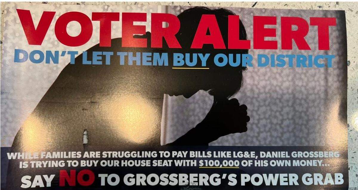 In 2022, state Rep. Tom Burch sent campaign material accusing challenger Daniel Grossberg of trying to buy the election by loaning his own campaign more than $100,000. Grossberg said the mailer relied on antisemitic tropes. Burch lost.