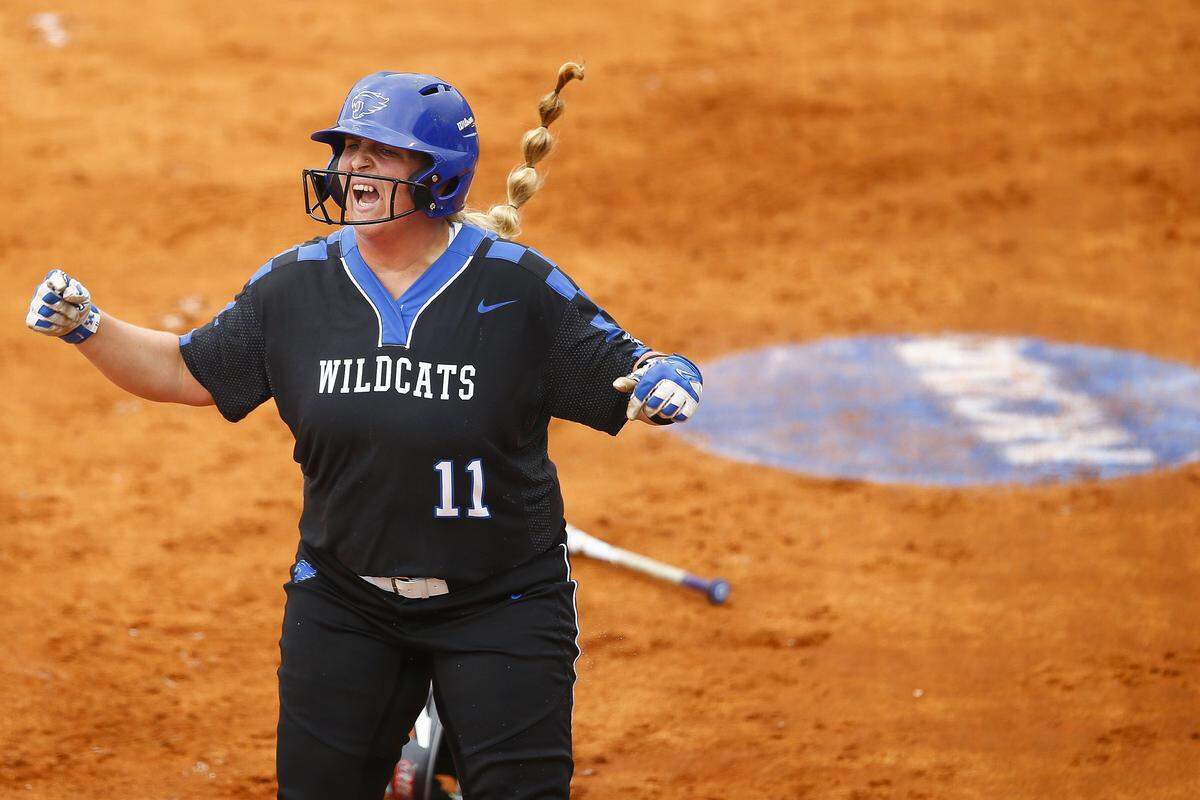 Former UK Wildcats star Abbey Cheek (11) is seeking to be the first softball player to win the Kentucky Sports Figure of the Year Award.