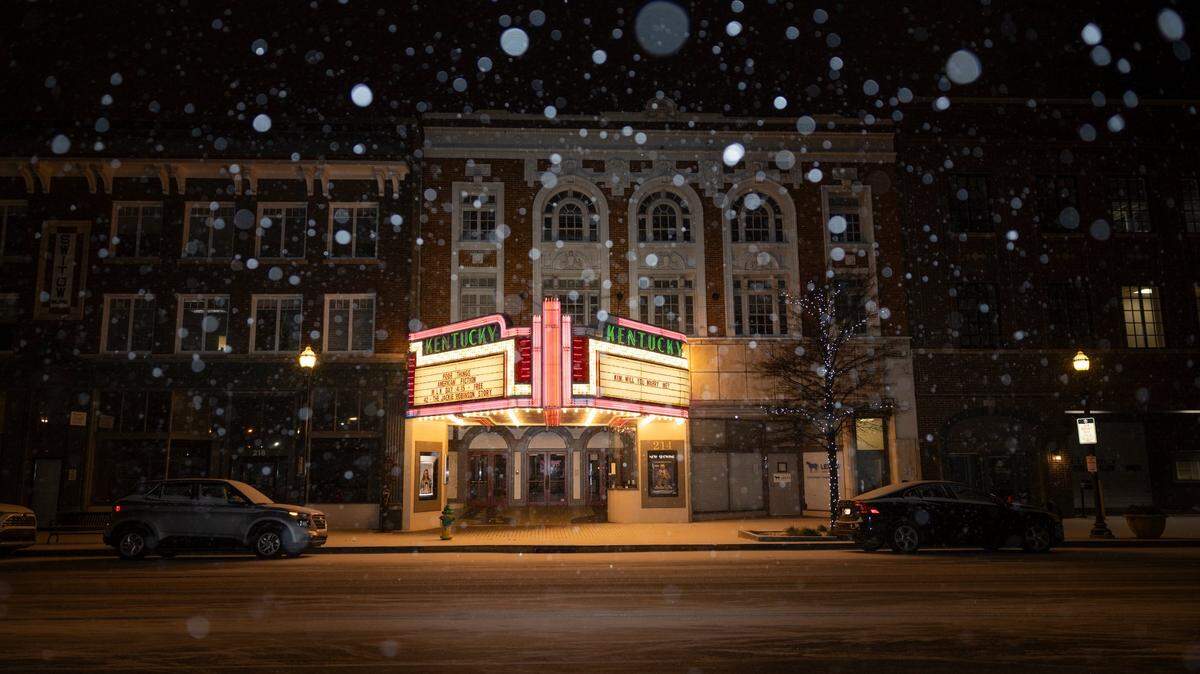 Snow fell in downtown Lexington, Ky., overnight on Sunday, Jan. 15, 2024, and into the next day. Forecasts predicted between 2 and 8 inches of snow across the commonwealth by the end of Tuesday.