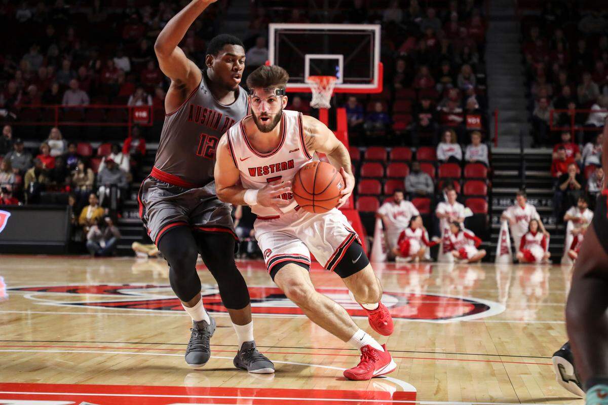 Camron Justice, Kentucky’s 2015 Mr. Basketball at Knott County Central, is averaging a team-best 18.5 points and hitting 53.8 percent of his three-point tries after his first two games for the Western Kentucky Hilltoppers.