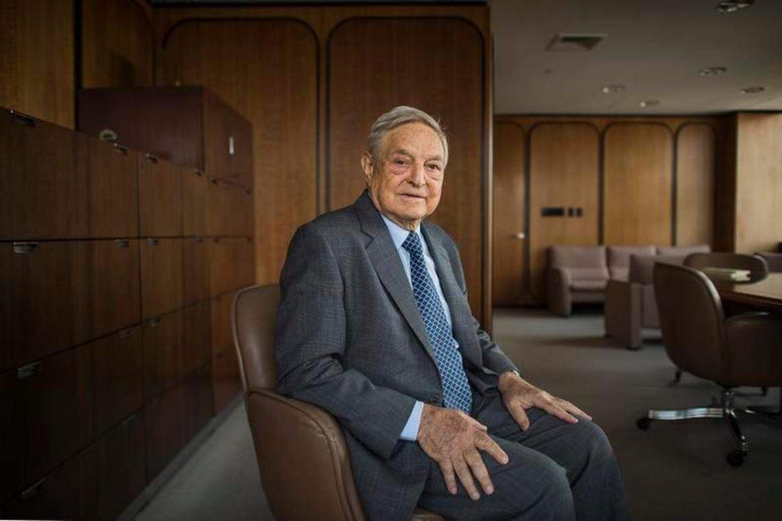 George Soros at his Open Society Foundations office in New York, May 27, 2014. If the strapping chestnut colt Justify wins the Belmont Stakes on June 9, 2018, to become just the 13th horse in history to claim horse racing’s Triple Crown, three groups have an ownership stake in the horse’s breeding rights, and one of them is a company controlled by top employees of Soros.