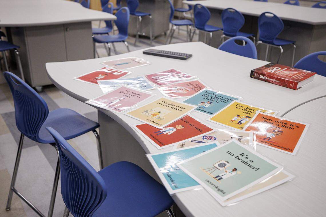 The Baptist Health medical training classroom on Monday, Aug. 11, 2025, at Mary E. Britton Middle School in Lexington, Ky. 