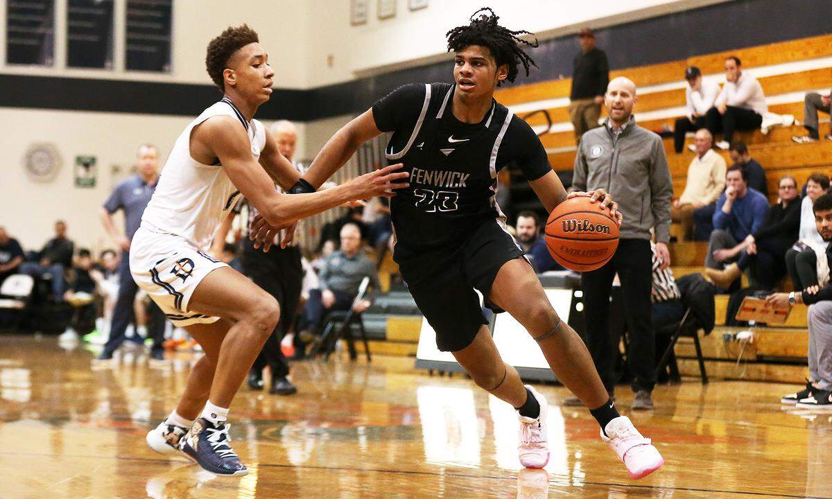 Former Louisville commit Bryce Hopkins averaged 24 points, 10 rebounds and 3.5 assists per game for Fenwick High (Ill.) during the 2019-20 season.