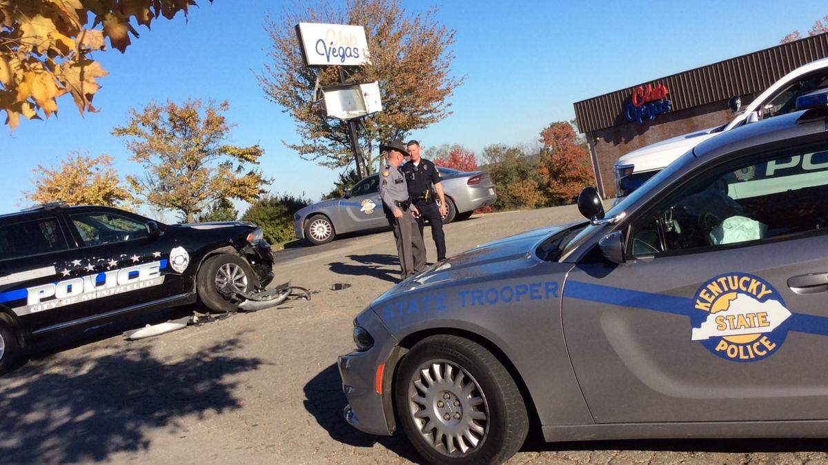 A man stole a Monticello police cruiser and led Kentucky State Police on a pursuit that ended with a collision between the Monticello and state police vehicles in Fayette County Saturday afternoon, police said.