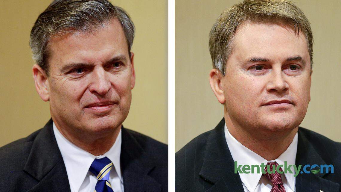 Hal Heiner, left, and James Comer