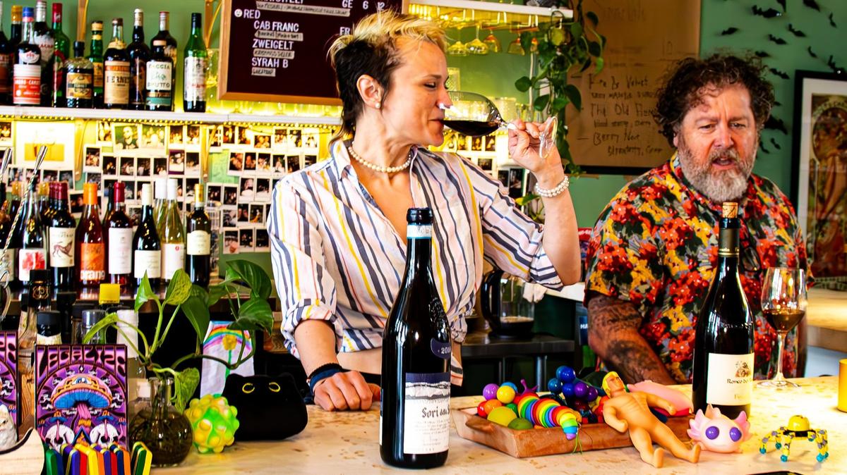 Darling Wine Bar owner Alex Johns like to keep a rotation of wines so people can “try new things.”