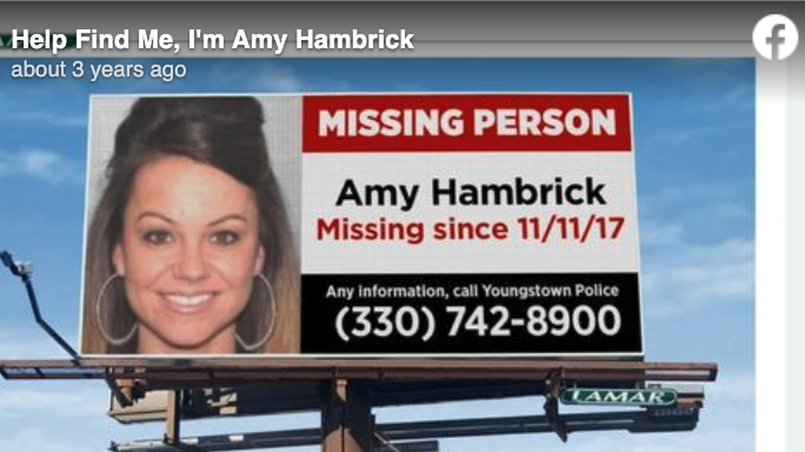 Remains of Amy Hambrick, who went missing in 2017, were discovered five years after her disappearance, Ohio cops say.