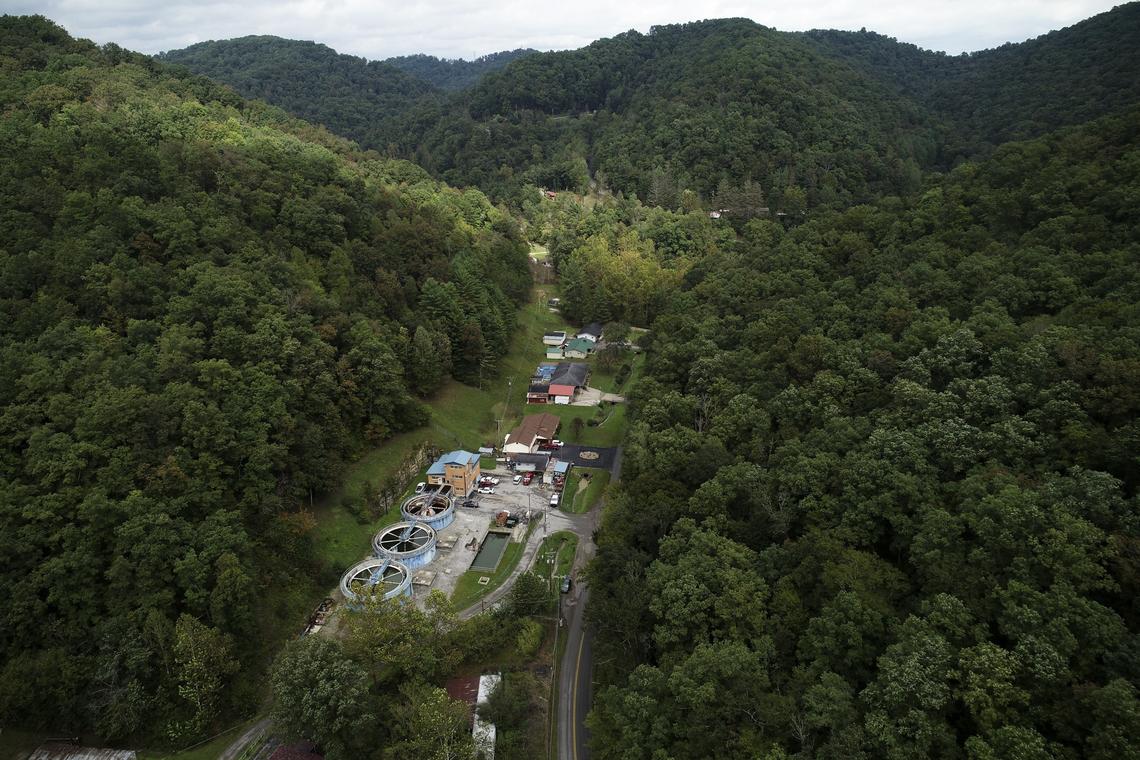 The Martin County Water District water treatment plant on Turkey Creek Road in Inez, Tuesday, Oct. 2.