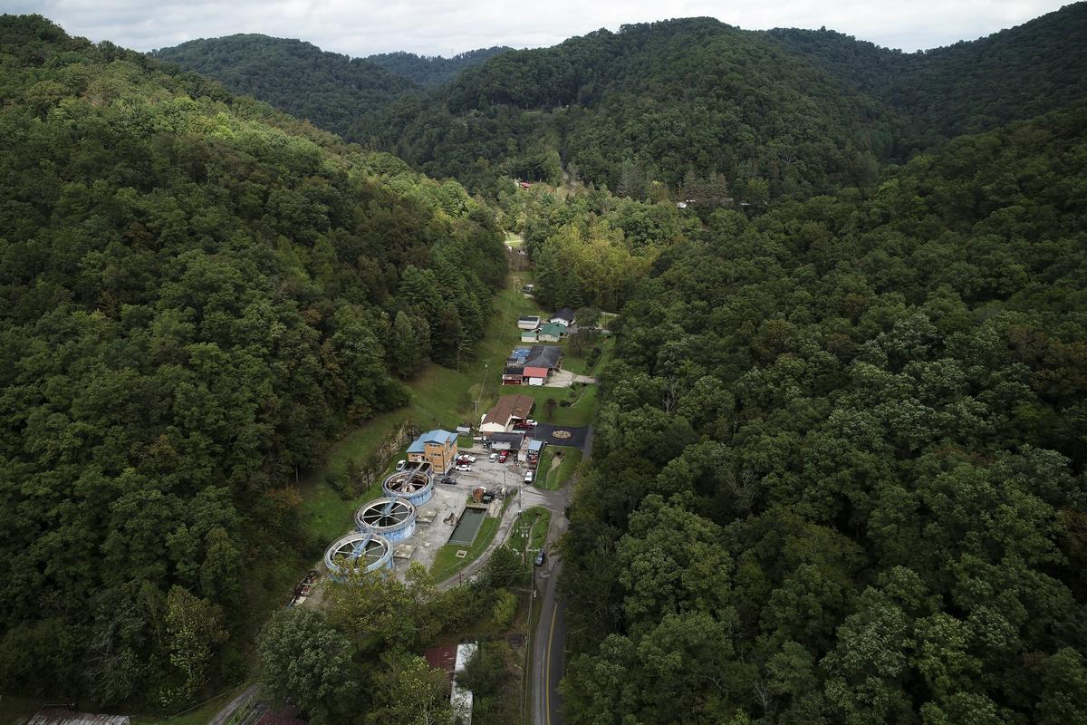 The Martin County Water District water treatment plant on Turkey Creek Road in Inez, Tuesday, Oct. 2.