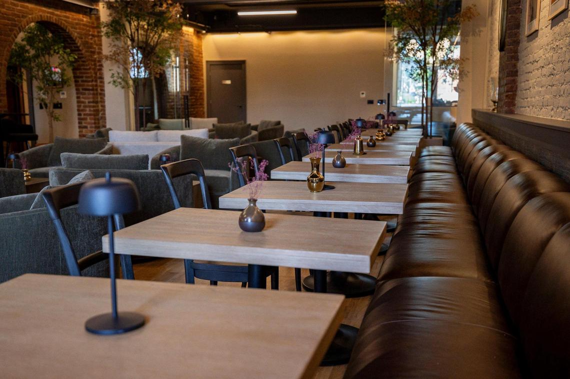 Seating area at The Melroy on Thursday, July 3, 2025, at 144 N. Broadway in Lexington, Ky.