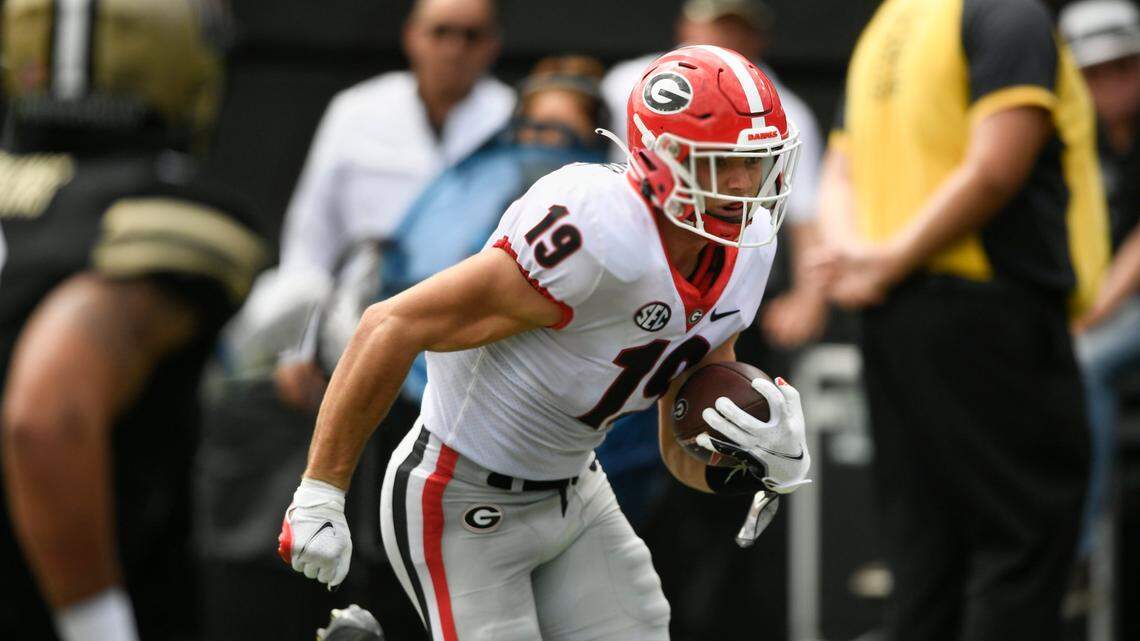 Georgia freshman tight end Brock Bowers has been one of the breakout starts in SEC football in 2021.