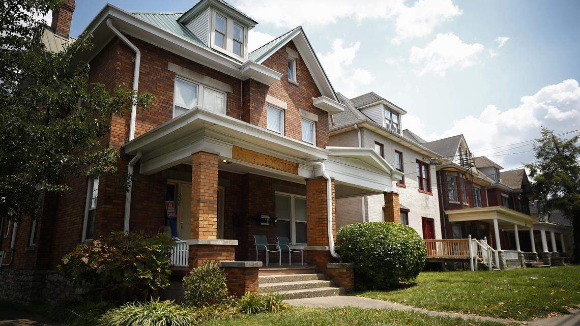 Aptitude Development LLC of Elmwood Park, New Jersey, wants to raze several older homes on East Maxwell Street between Stone and Lexington avenues to build a complex that will be 10 stories on one side and three stories on the side closest to Stone in Lexington, Ky., Friday, Aug. 9, 2019.