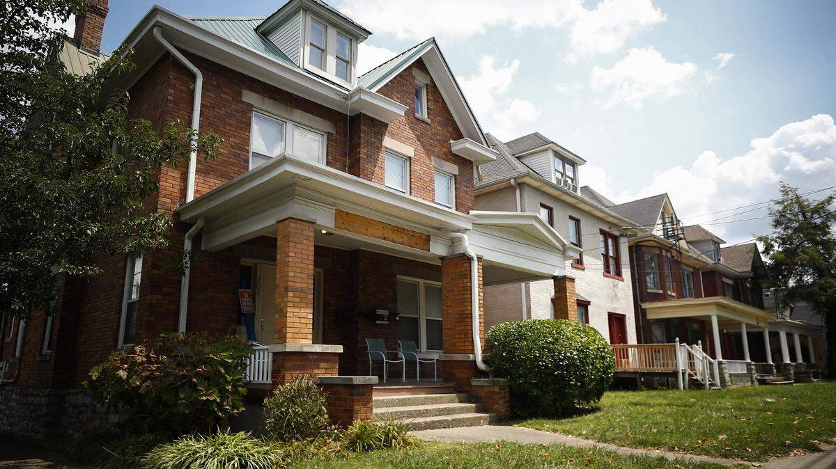Aptitude Development LLC of Elmwood Park, New Jersey, wants to raze several older homes on East Maxwell Street between Stone and Lexington avenues to build a complex that will be 10 stories on one side and three stories on the side closest to Stone in Lexington, Ky., Friday, Aug. 9, 2019.