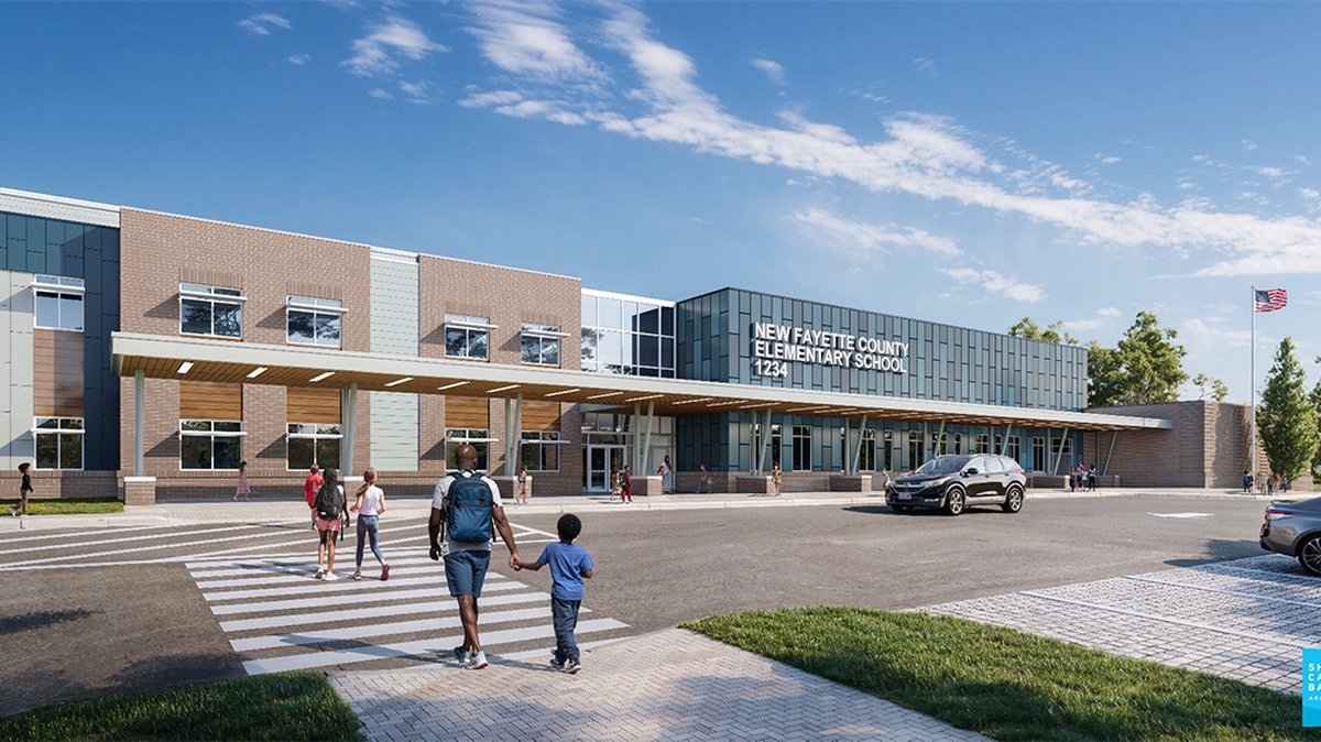 Fayette County Public Schools is asking for the community’s help in naming its newest elementary school, under construction on Greendale Road in Lexington and seen in this graphic.
