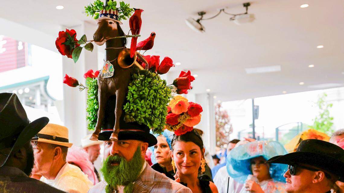 The mane attraction: World beard champion celebrates birthday at Kentucky Derby