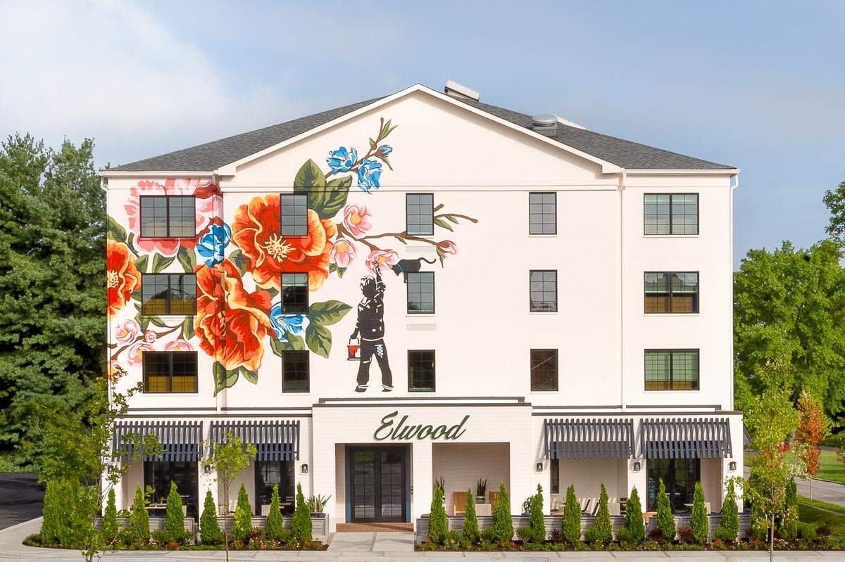 The new Elwood hotel features a restaurant called Fiddletree inside that will be fully open soon.