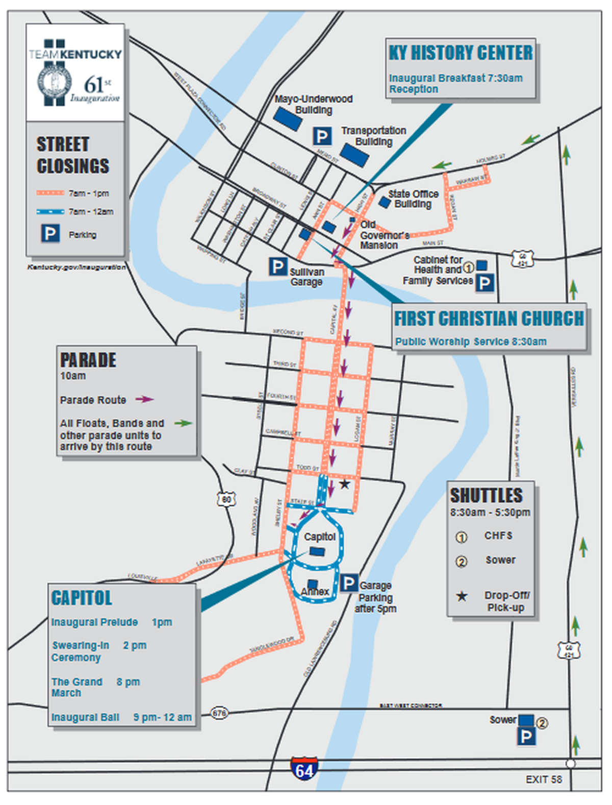 Inauguration Map