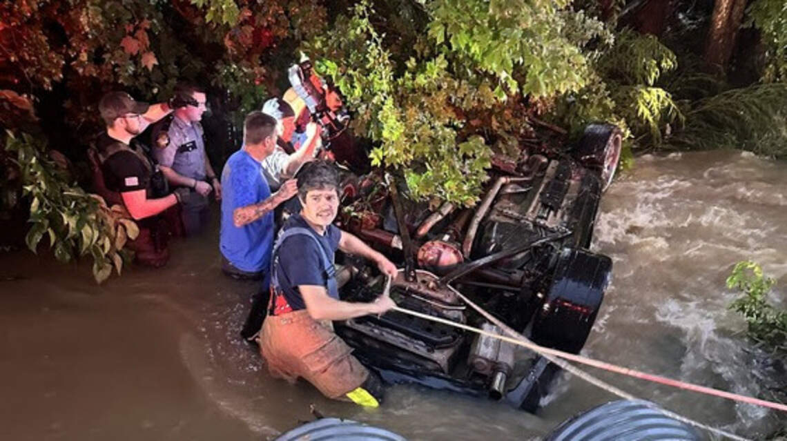 Man charged with DUI after wreck into flooded KY creek kills a child