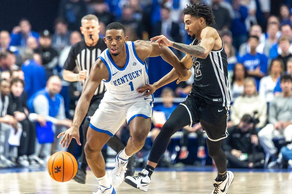 Kentucky guard Lamont Butler (1) has missed the Wildcats’ last three games due to injury.