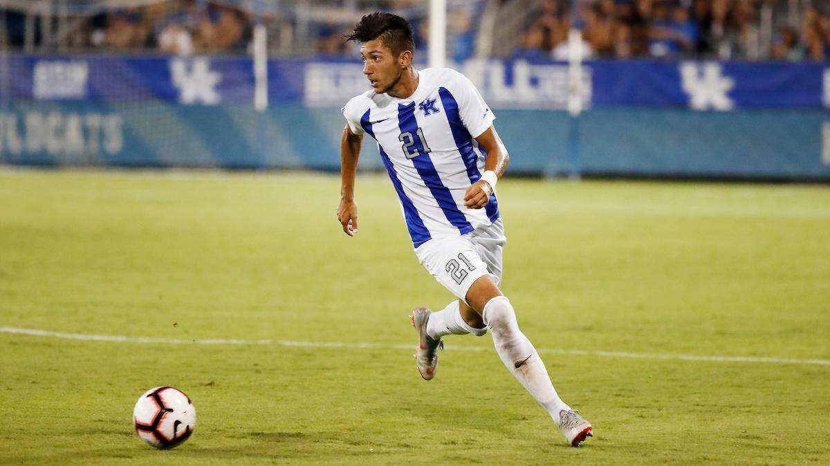 Kentucky’s Kalil Elmedkhar, a sophomore midfielder from Middletown, Del., is tied for the team lead in assist with three and second behind junior JJ Williams in goals scored with four. The No. 7 Cats are an undefeated 8-0-1 going into their match with No. 2 Indiana on Wednesday at The Bell.