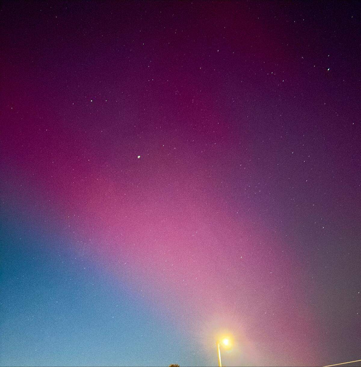 The northern lights in Frankfort.