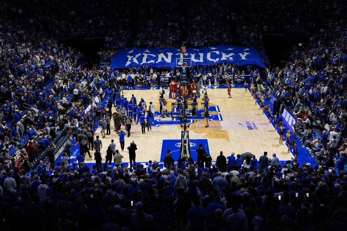 Jan 18, 2025; Lexington, Kentucky, USA; A general view before the game between the Kentucky Wildcats and the Alabama Crimson Tide at Rupp Arena at Central Bank Center. Mandatory Credit: Jordan Prather-Imagn Images