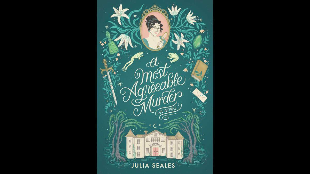 The cover to Seales’ novel, “A Most Agreeable Murder.”