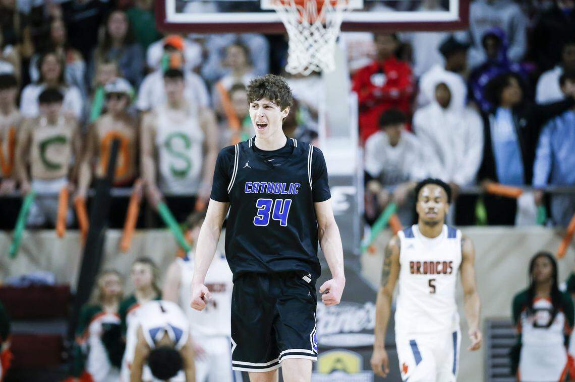 As a senior at Lexington Catholic, Reece Potter earned Lexington Player of the Year honors after averaging 17.9 points and 8.7 rebounds per game.