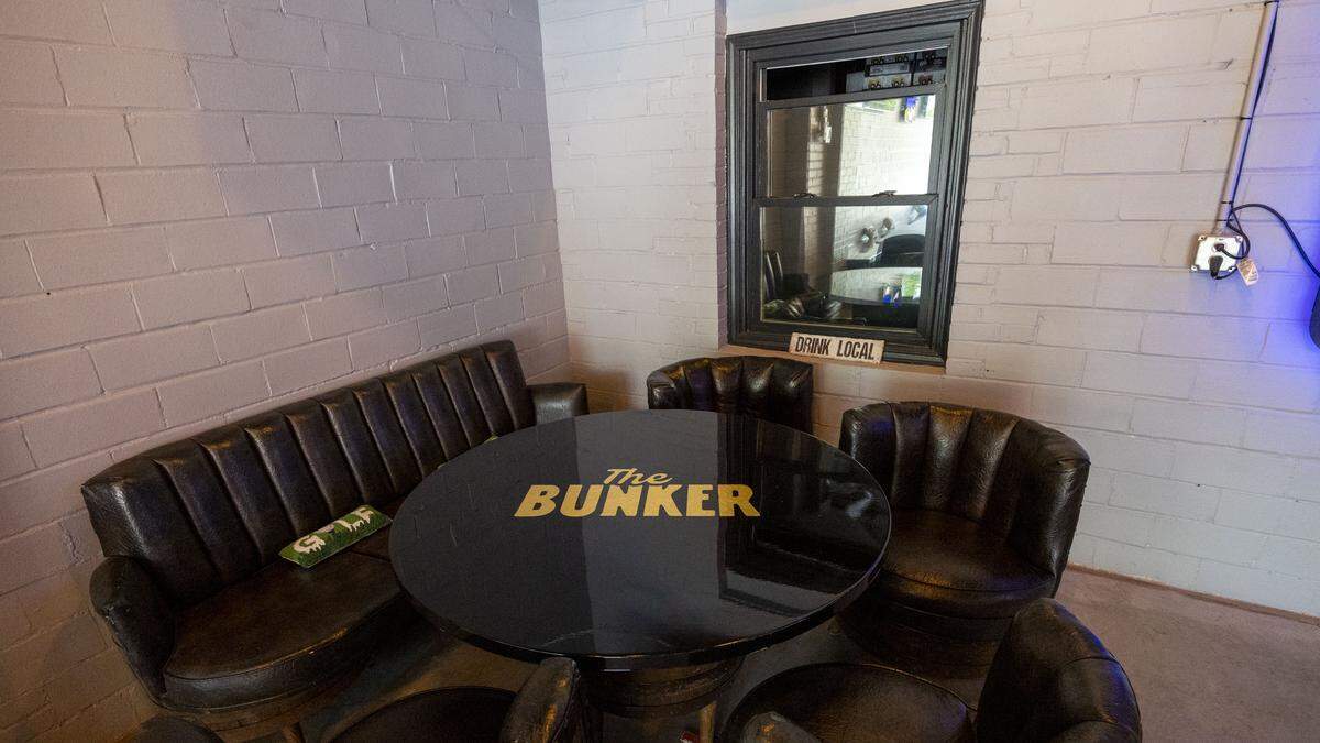 The owners of the The Bruen Bunker, a new Midway bar, say they want a gathering spot for the town. “We hope we can bring more traffic to Midway, because it's just such a premier, great town of Kentucky,” said co-owner Tanner Walker. “I think it deserves to be highlighted.” Photographed Friday, April 17, 2026 in Midway, Ky.
