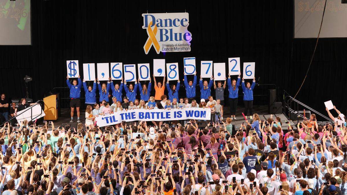 Over $1.6 million was raised for the Golden Matrix Fund and cancer research at this weekend’s DanceBlue marathon hosted at the University of Kentucky.