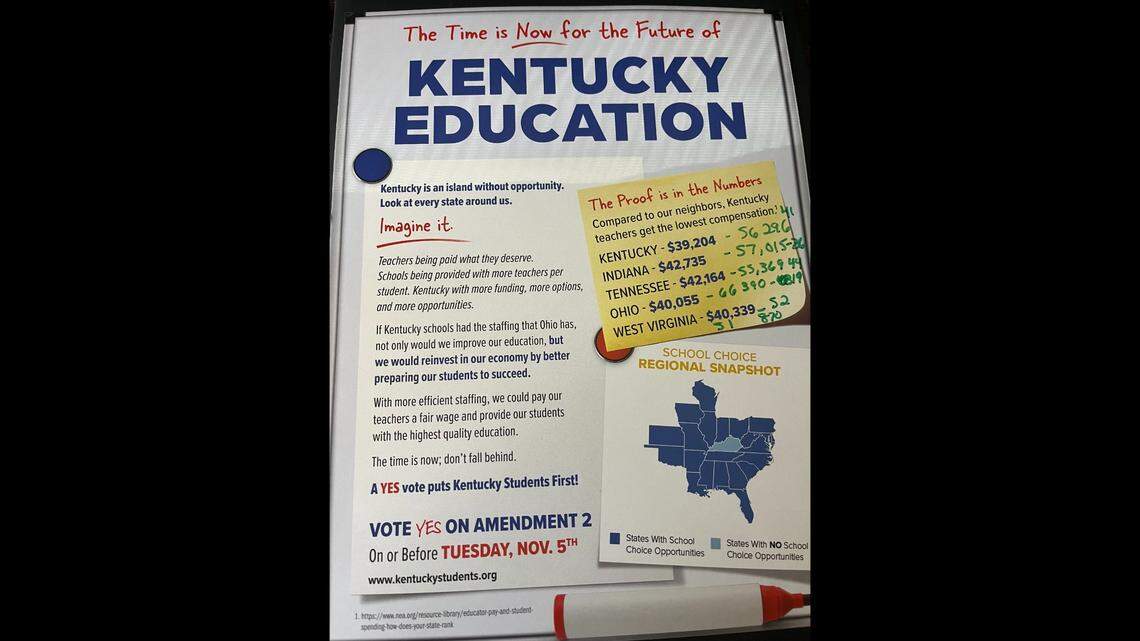 A new flyer in favor of Amendment 2 makes misleading claims about the ballot measure.