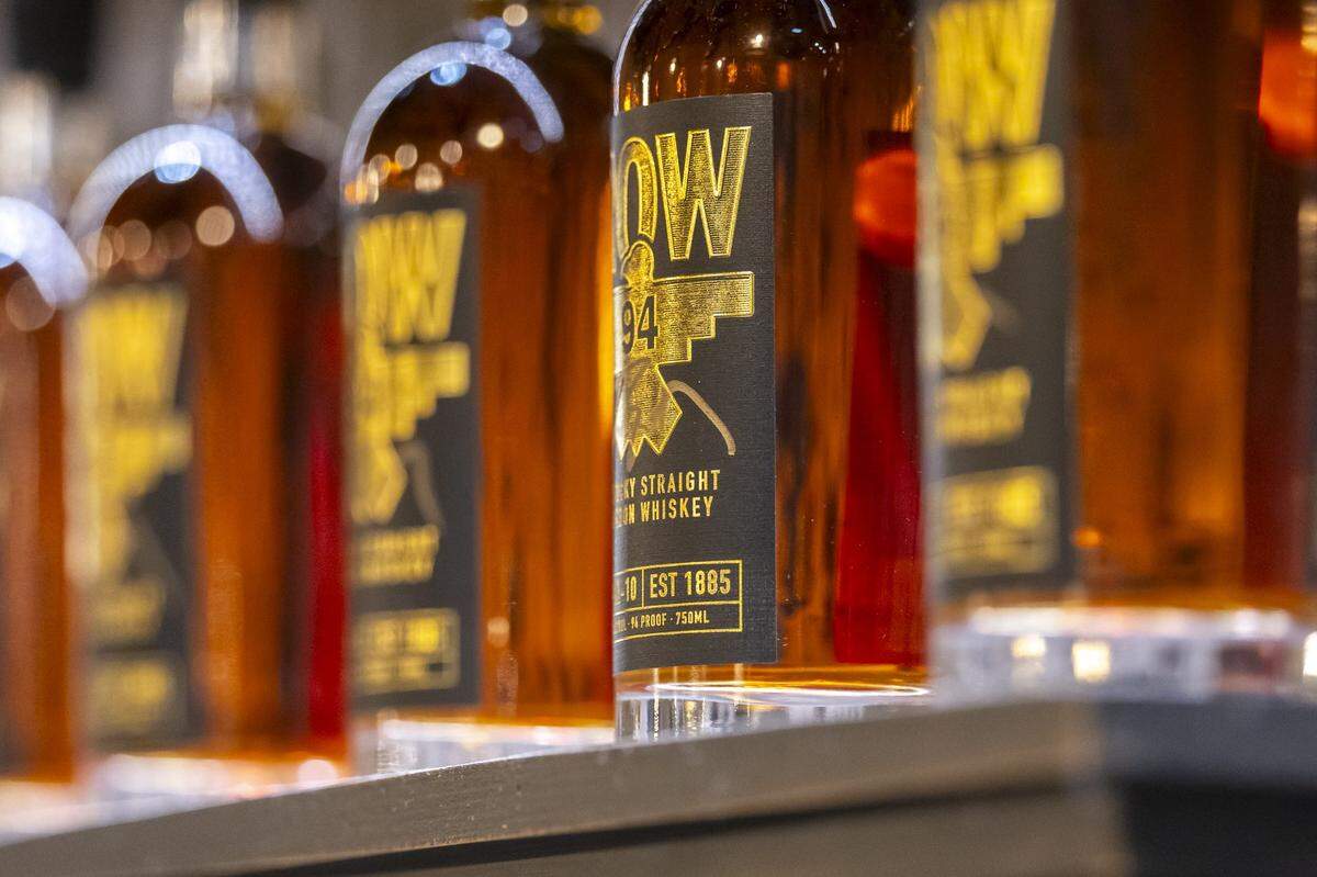 Country musician Dierks Bentley released his Row 94 Full Proof bourbon during an event at Green River Distillery in Owensboro, Ky., on Wednesday, Sept. 24, 2025.