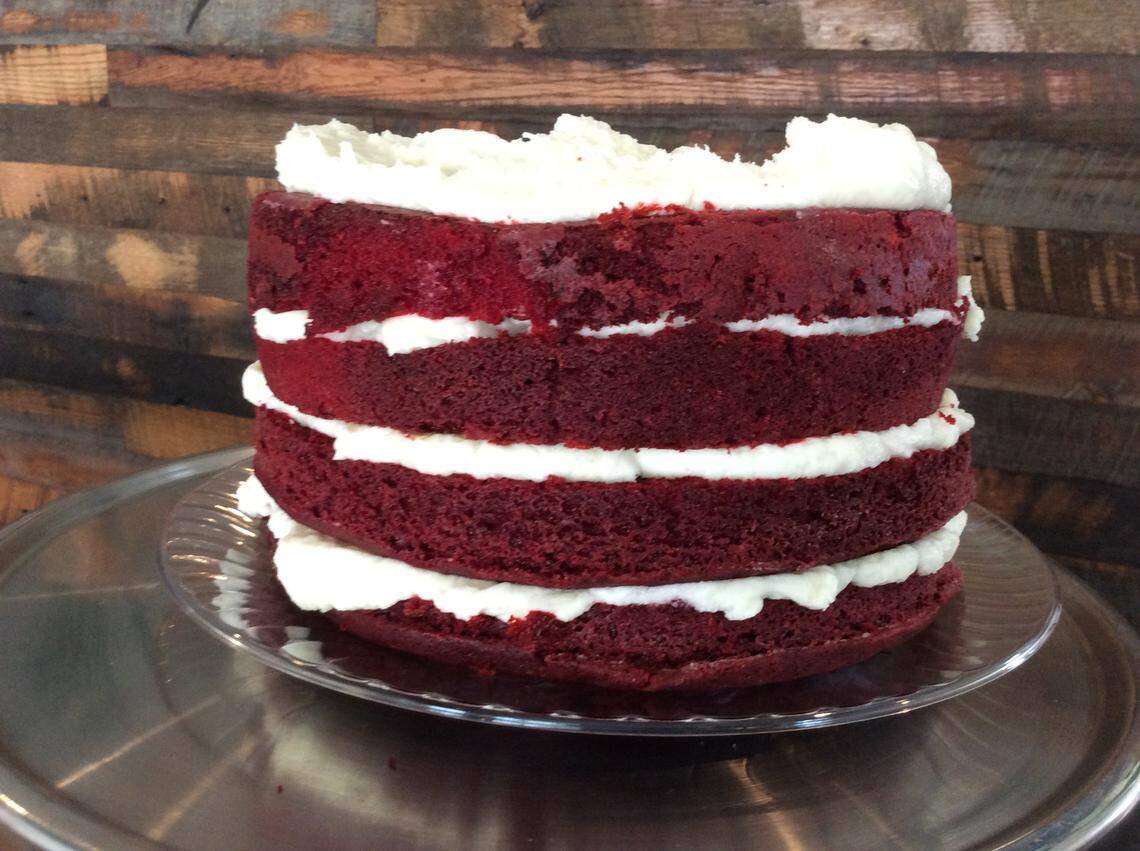 The red velvet cake with authentic icing at The Belt Line, 808 N. Limestone, is from a recipe that’s been in owner Robbie Morgan’s family for generations.