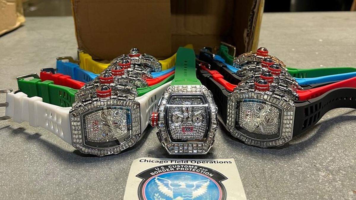 U.S. Customs and Border Protection has seized more than 3,200 counterfeit designer watches in Louisville over the past six months.
