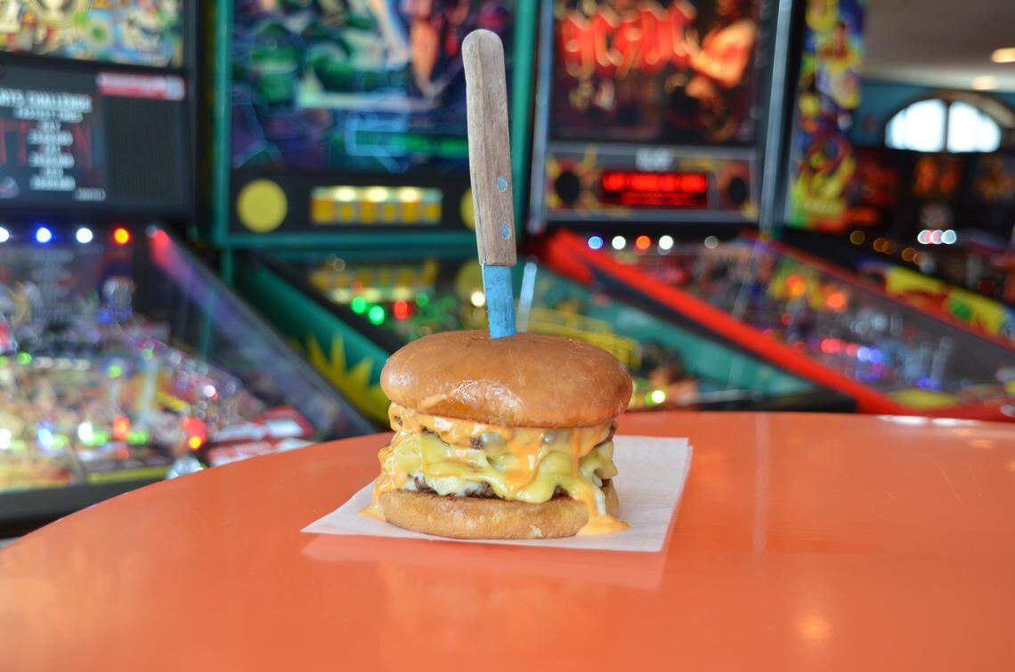 The Return of the Mac Burger from Tilty Bob’s. The restaurant and vintage games arcade opened and closed in 2022.