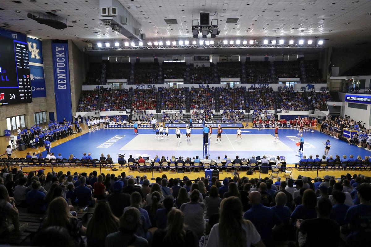 Kentucky volleyball faced Wisconsin on Friday night inside Memorial Coliseum, a matchup of the last two NCAA champions in the sport. More than 3,000 people watched Wisconsin defeat UK in straight sets.