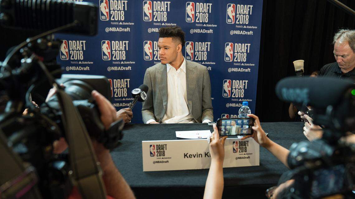 Kentucky's Kevin Knox spoke to the media on Wednesday a day ahead of the 2018 NBA Draft.