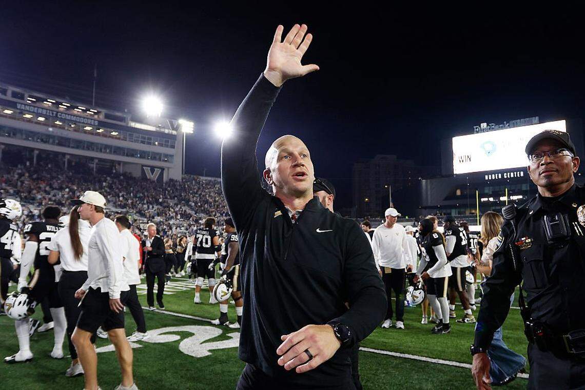 Vanderbilt coach Clark Lea is 3-2 vs. Kentucky in five meetings.