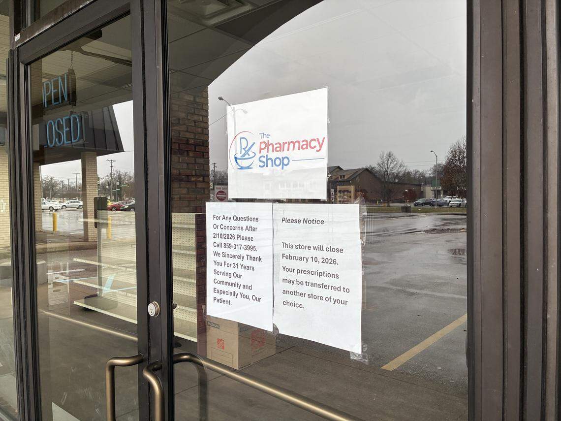 The Pharmacy Shop on Southland Drive closed on Feb. 10 after serving Lexington for 31 years.