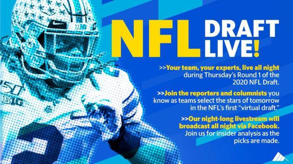 Join writers from around the McClatchy network for a “second-screen” experience on Facebook Live during the first round of the NFL Draft on Thursday night.