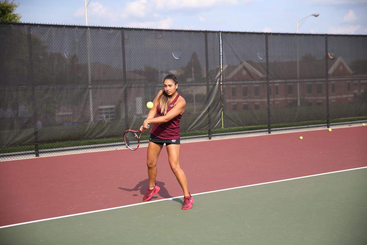 Raquel Montalvo Perez is one of three seniors in the EKU women's tennis program. "If I gotta say something to the team, I just gotta say thank you," Perez said. "Thank you, because they opened my eyes to something I didn’t know before, and it was a whole new life."