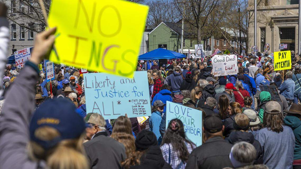 No Kings protest in Lexington ‘gets bigger every single time’
